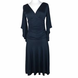 Arden B NWT Fit and Flare Midi Black Dress Size S New